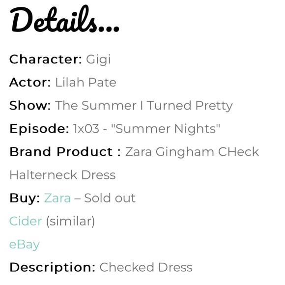 The Summer I Turned Pretty Gingham Dress - Picture 2 of 4